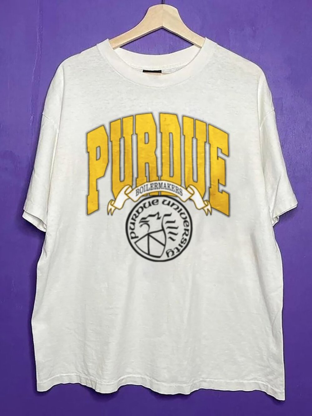 Vintage 90s Purdue University Shirt, Retro Purdue Boilermakers Football Shirt